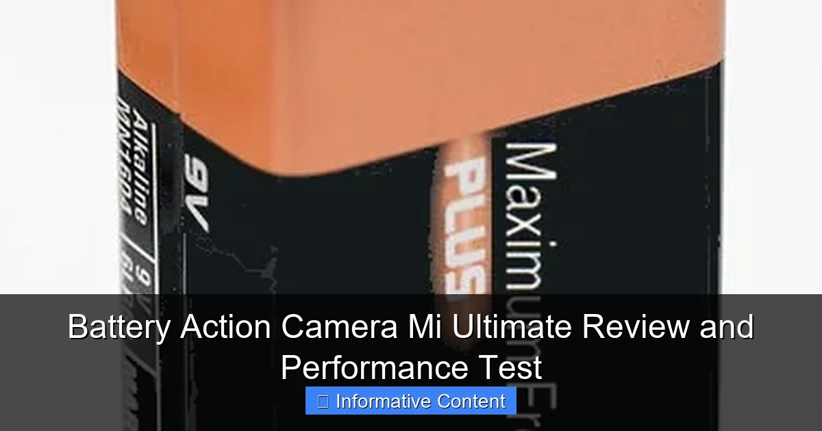 Battery Action Camera Mi Ultimate Review and Performance Test