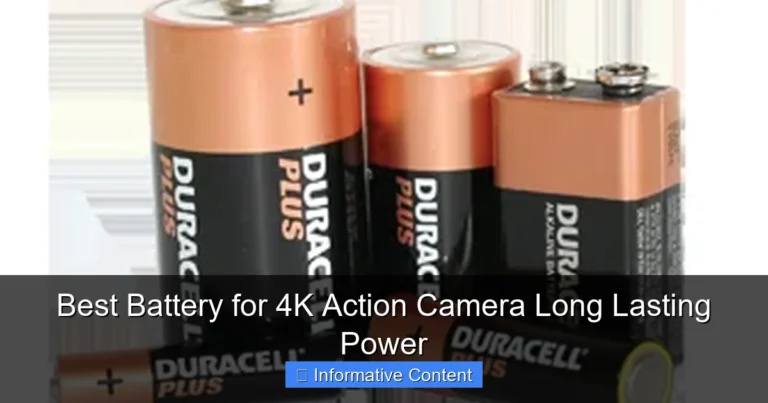 Best Battery for 4K Action Camera Long Lasting Power