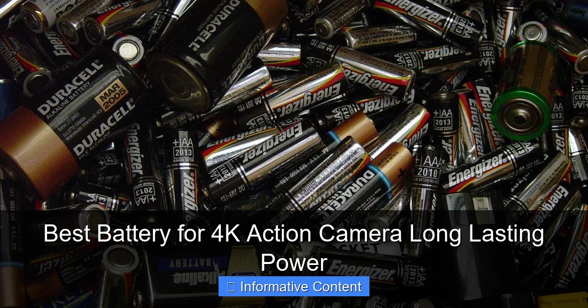 Best Battery for 4K Action Camera Long Lasting Power