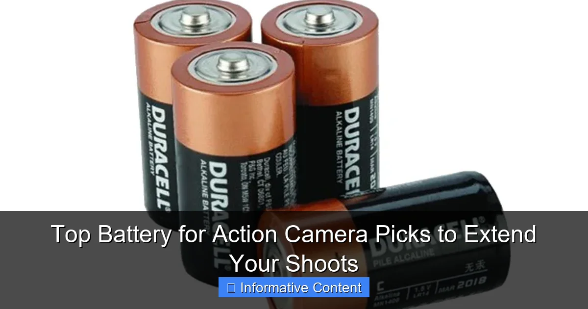 Top Battery for Action Camera Picks to Extend Your Shoots