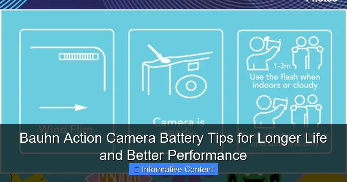 Bauhn Action Camera Battery Tips for Longer Life and Better Performance