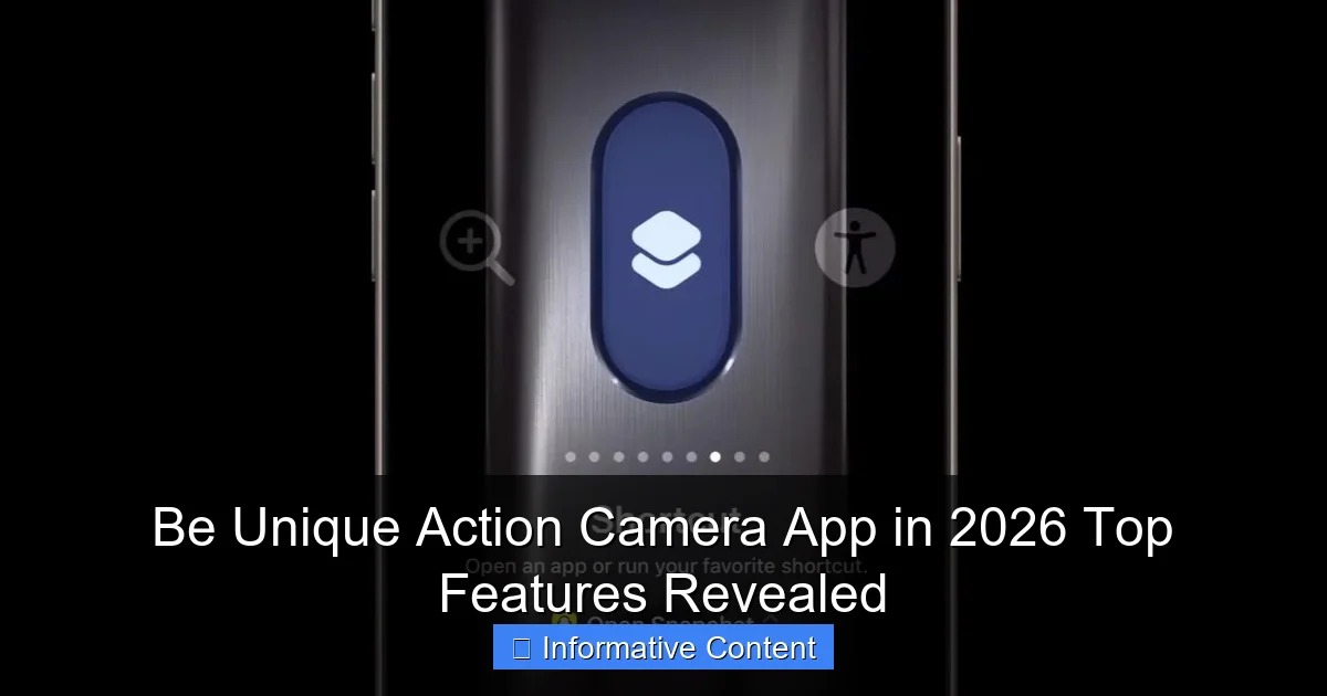 Be Unique Action Camera App in 2026 Top Features Revealed