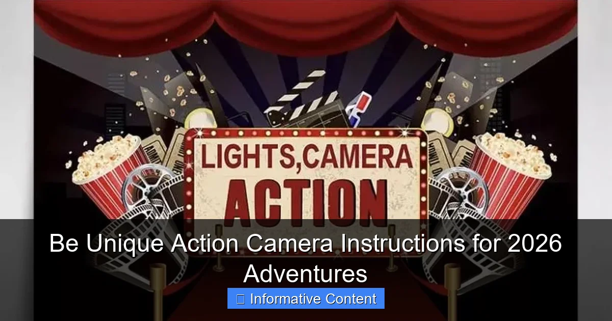 Be Unique Action Camera Instructions for 2026 Adventures