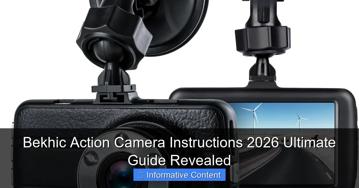 Bekhic Action Camera Instructions 2026 Ultimate Guide Revealed