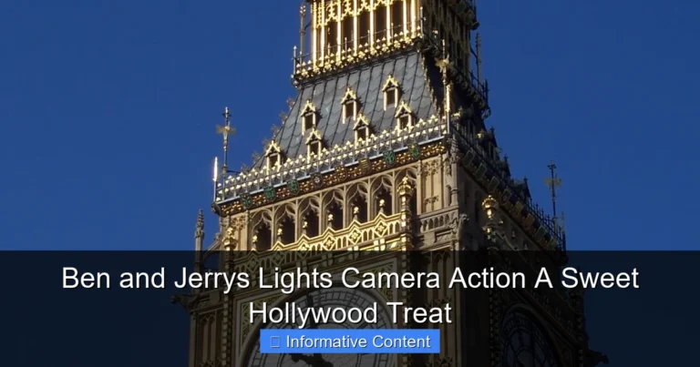 Ben and Jerrys Lights Camera Action A Sweet Hollywood Treat