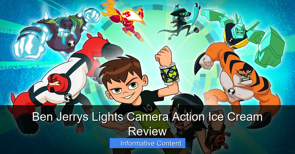 Ben Jerrys Lights Camera Action Ice Cream Review