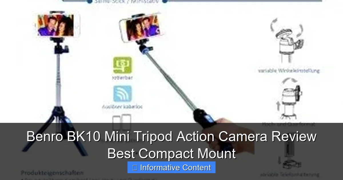 Benro BK10 Mini Tripod Action Camera Review Best Compact Mount