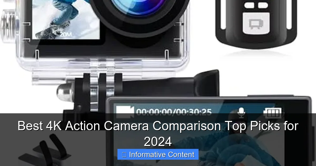 Best 4K Action Camera Comparison Top Picks for 2024