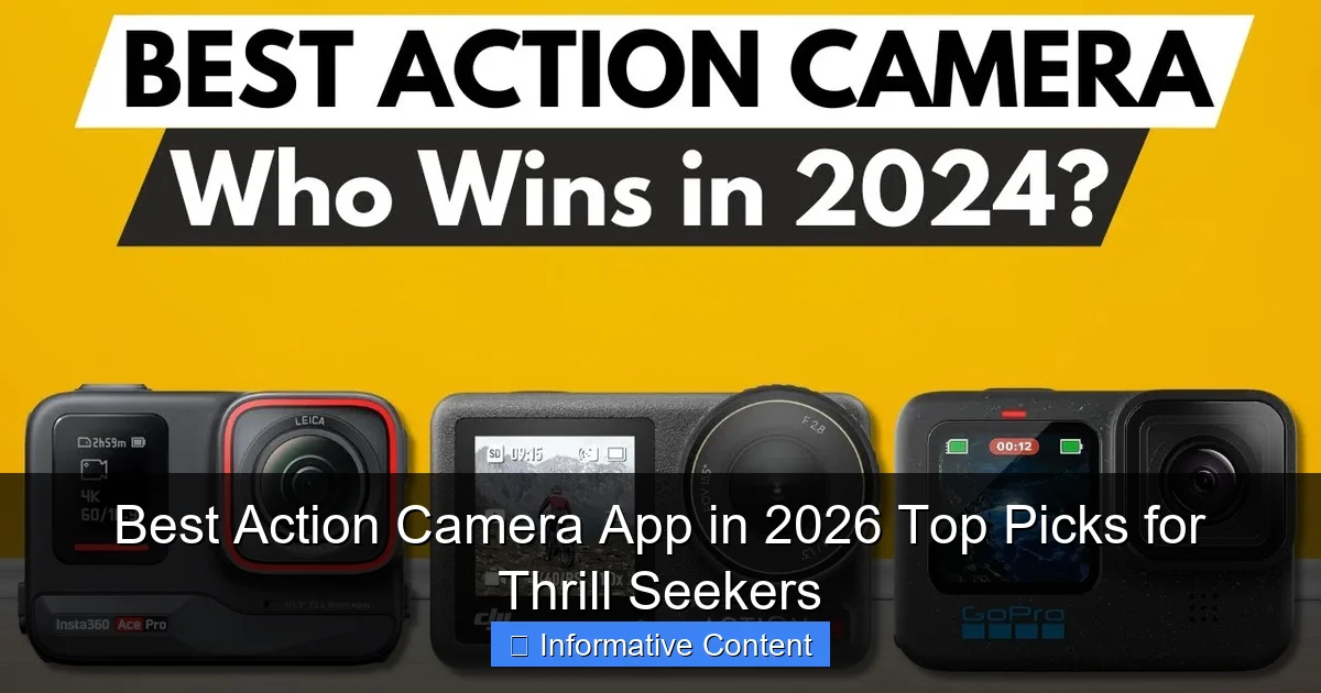 Best Action Camera App in 2026 Top Picks for Thrill Seekers