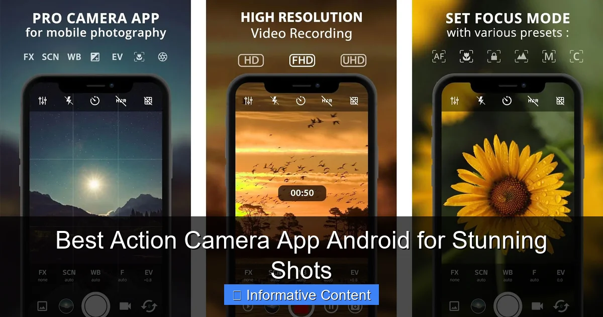 Best Action Camera App Android for Stunning Shots