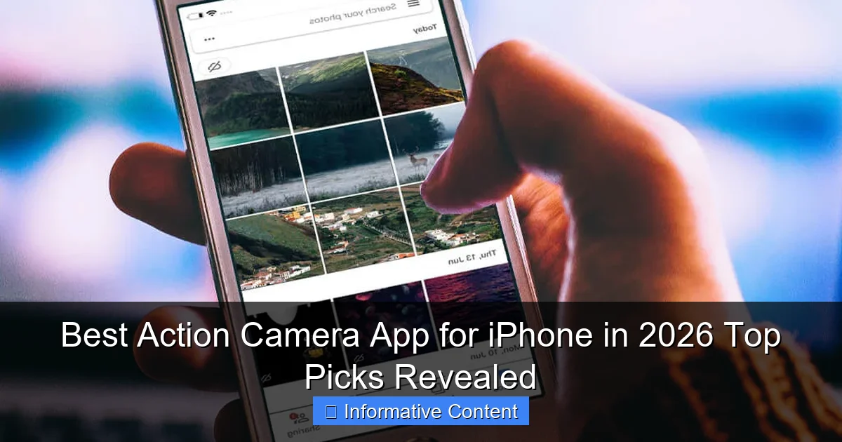 Best Action Camera App for iPhone in 2026 Top Picks Revealed