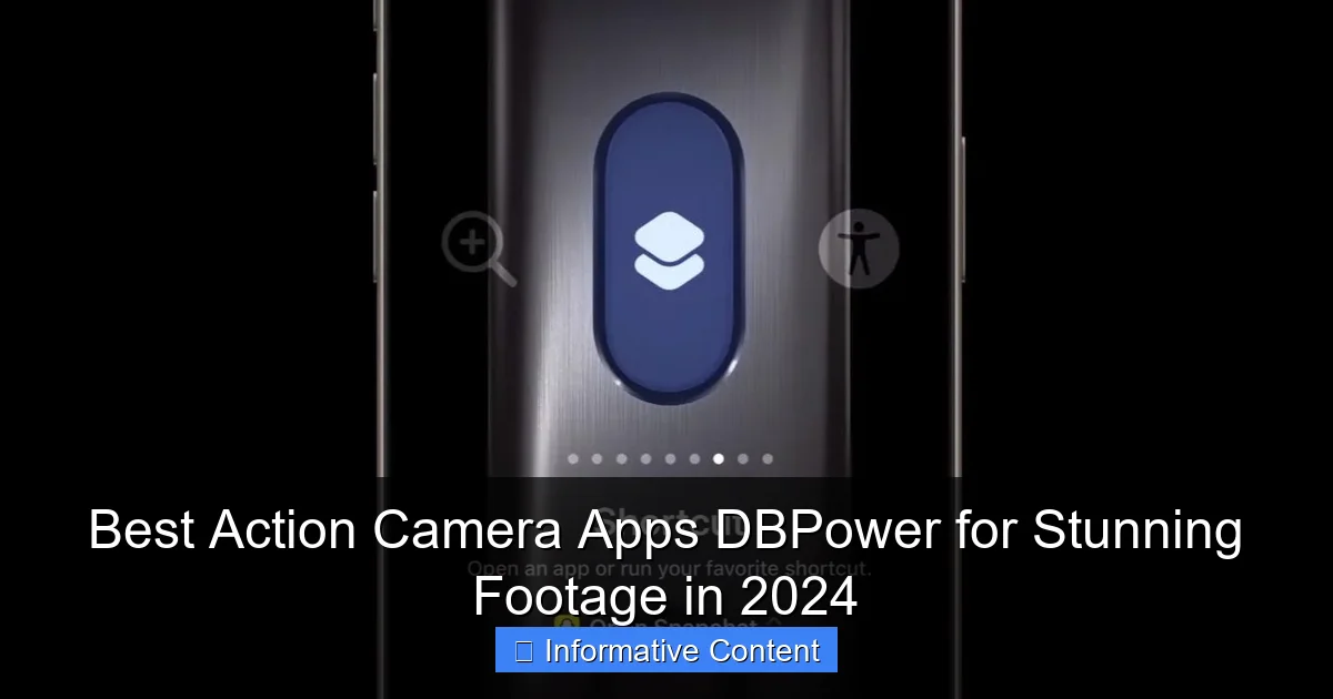 Best Action Camera Apps DBPower for Stunning Footage in 2024