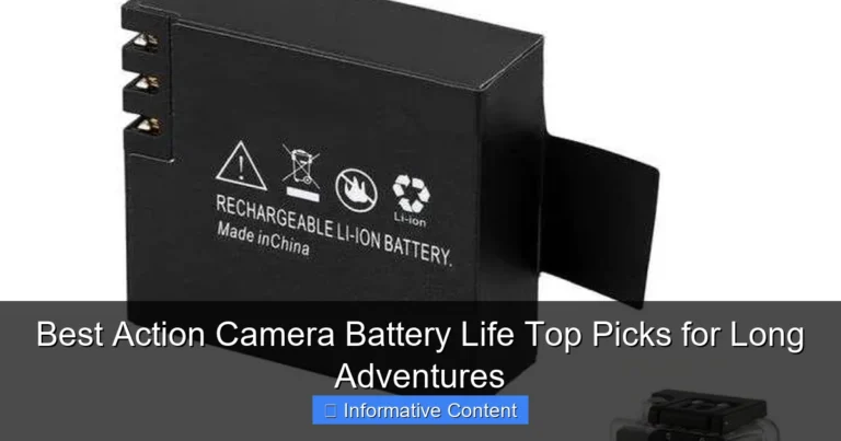 Best Action Camera Battery Life Top Picks for Long Adventures