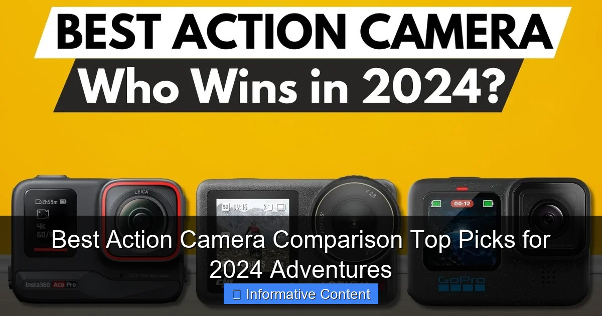 Best Action Camera Comparison Top Picks for 2024 Adventures
