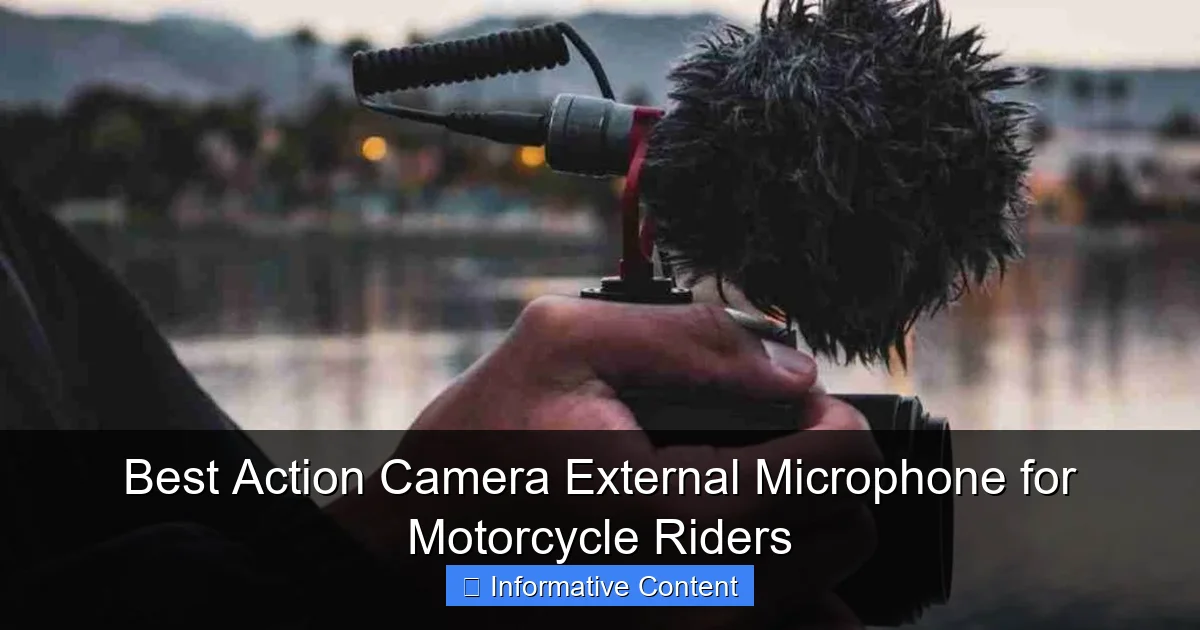 Best Action Camera External Microphone for Motorcycle Riders