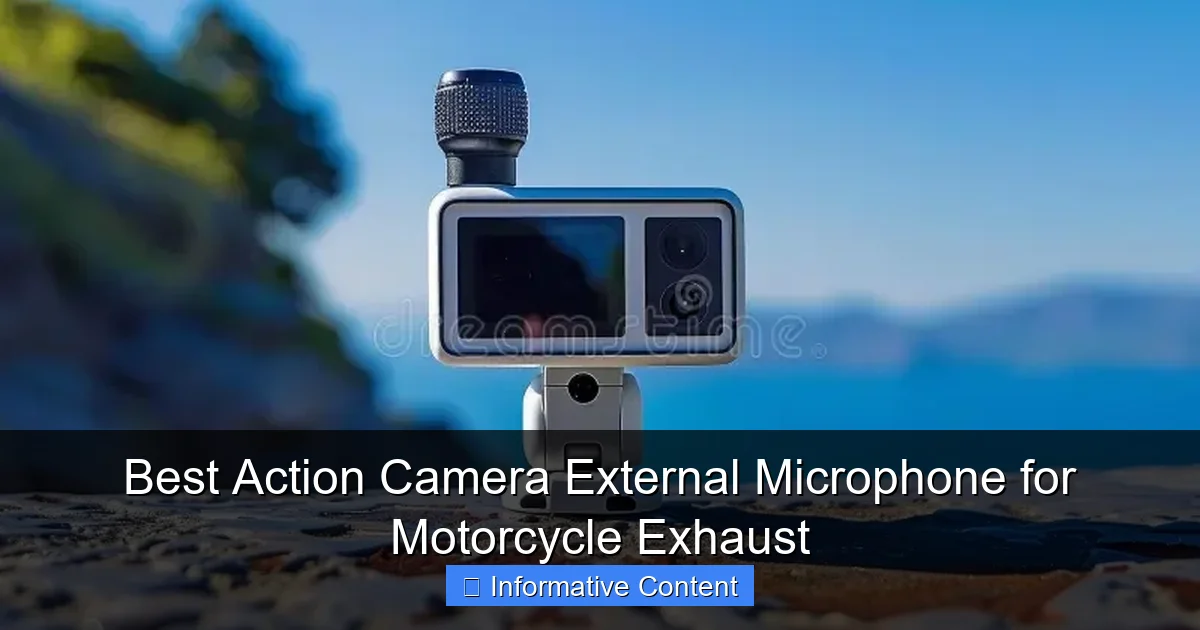 Best Action Camera External Microphone for Motorcycle Exhaust