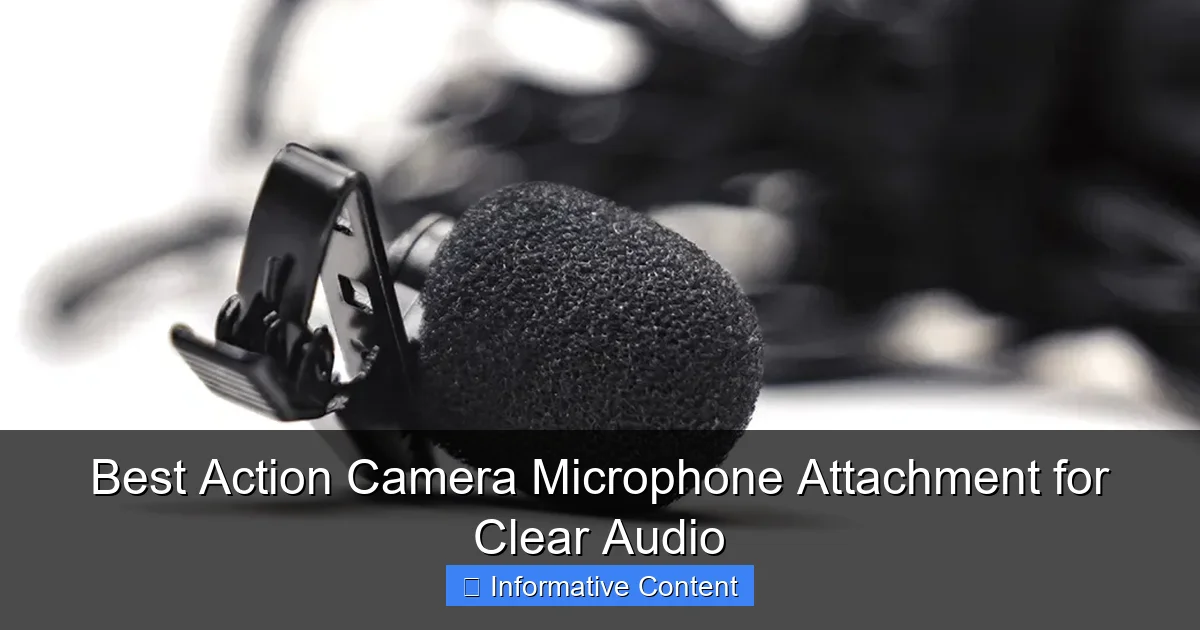 Best Action Camera Microphone Attachment for Clear Audio