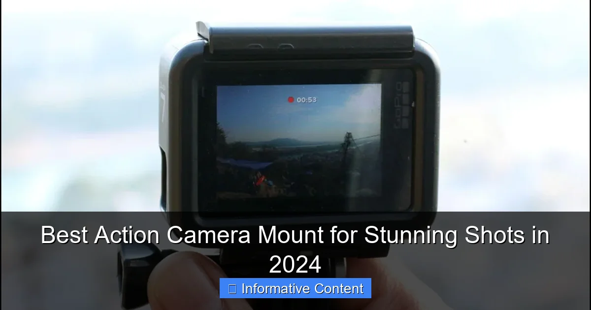 Best Action Camera Mount for Stunning Shots in 2024