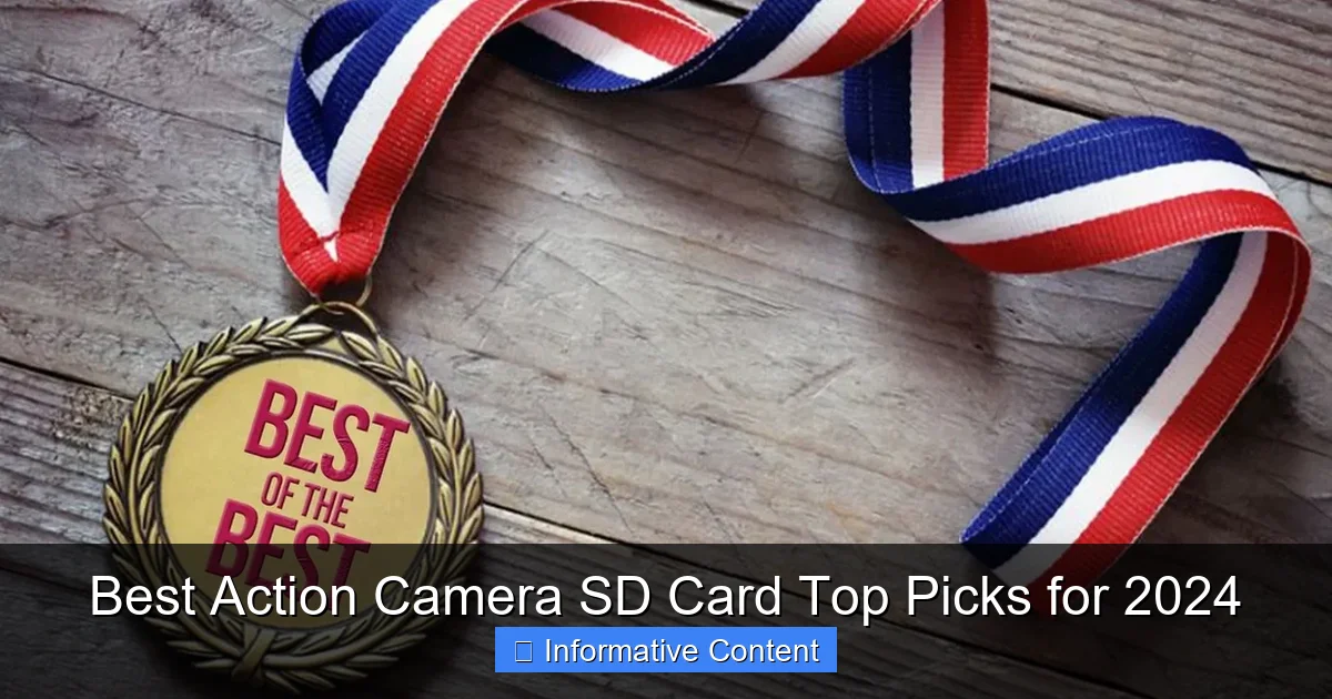 Best Action Camera SD Card Top Picks for 2024