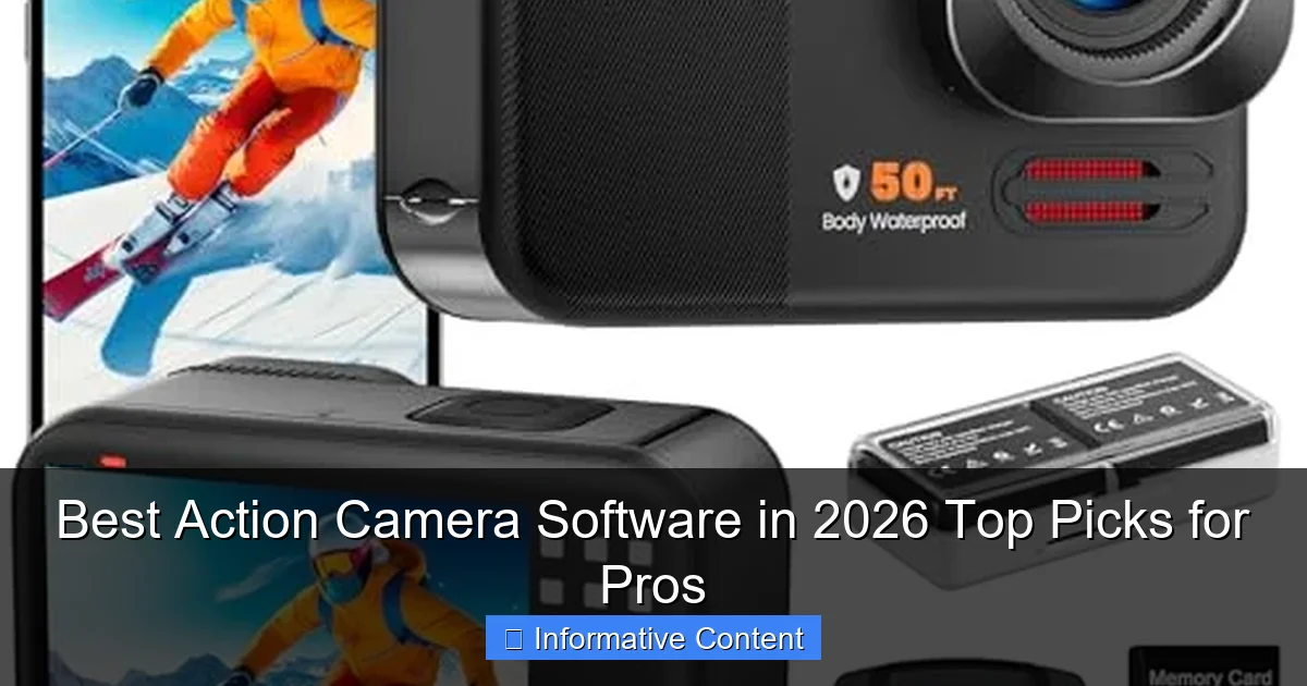 Best Action Camera Software in 2026 Top Picks for Pros