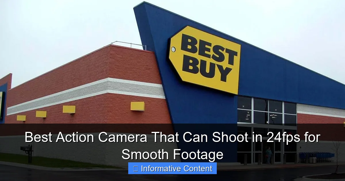 Best Action Camera That Can Shoot in 24fps for Smooth Footage