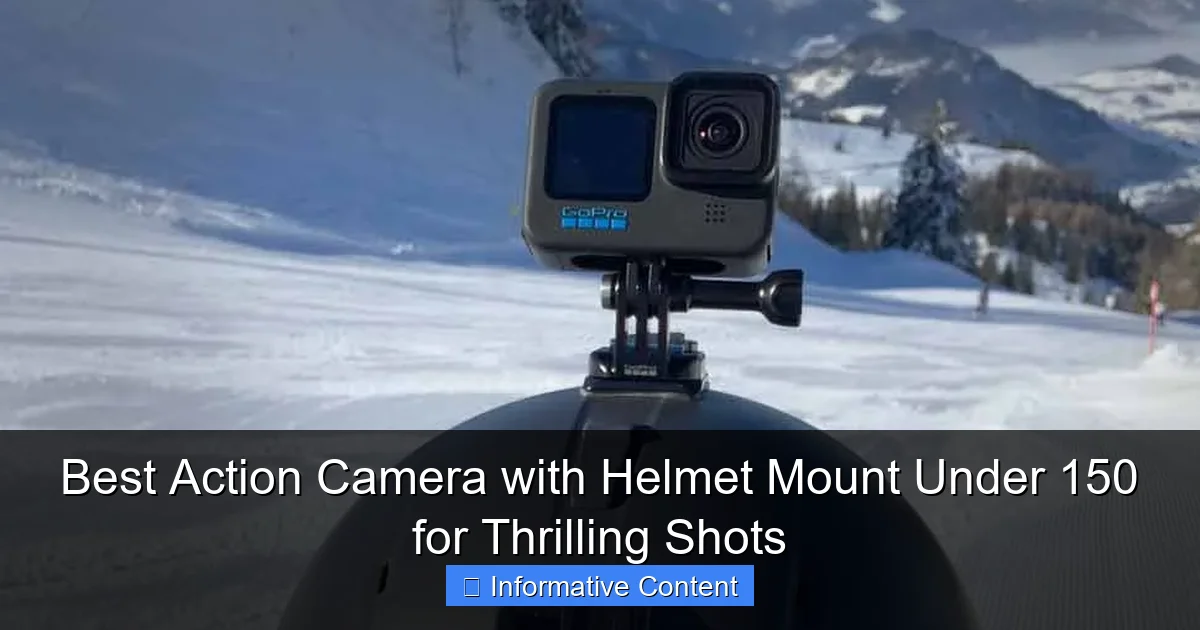 Best Action Camera with Helmet Mount Under 150 for Thrilling Shots