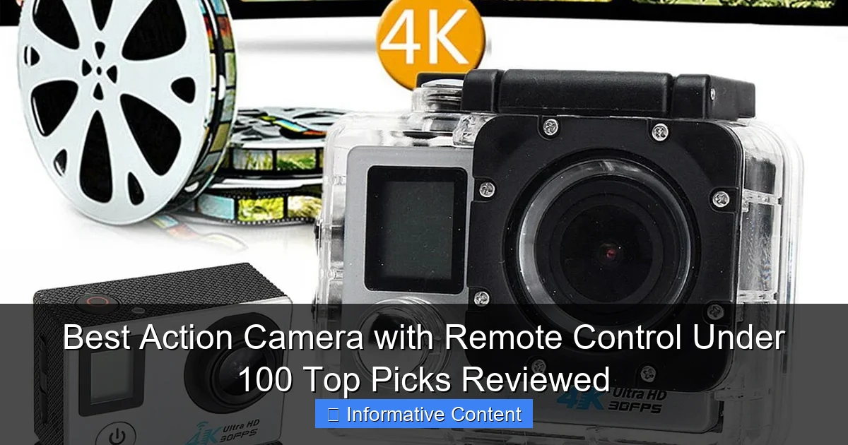 Best Action Camera with Remote Control Under 100 Top Picks Reviewed