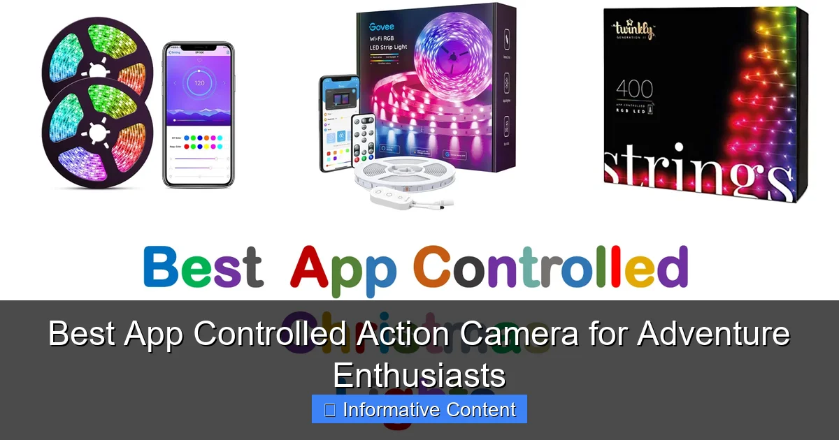 Best App Controlled Action Camera for Adventure Enthusiasts