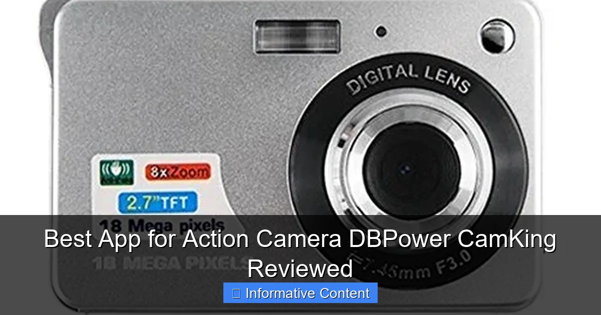 Best App for Action Camera DBPower CamKing Reviewed