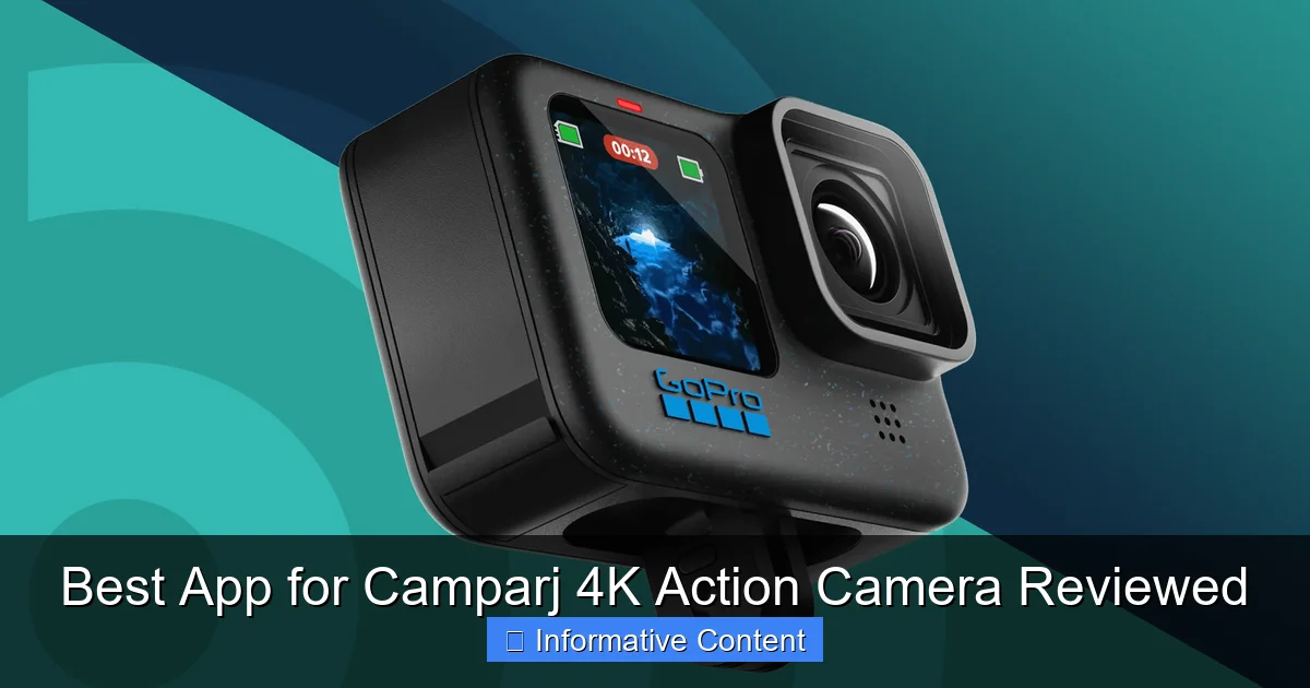 Best App for Camparj 4K Action Camera Reviewed