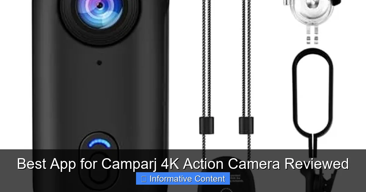 Best App for Camparj 4K Action Camera Reviewed