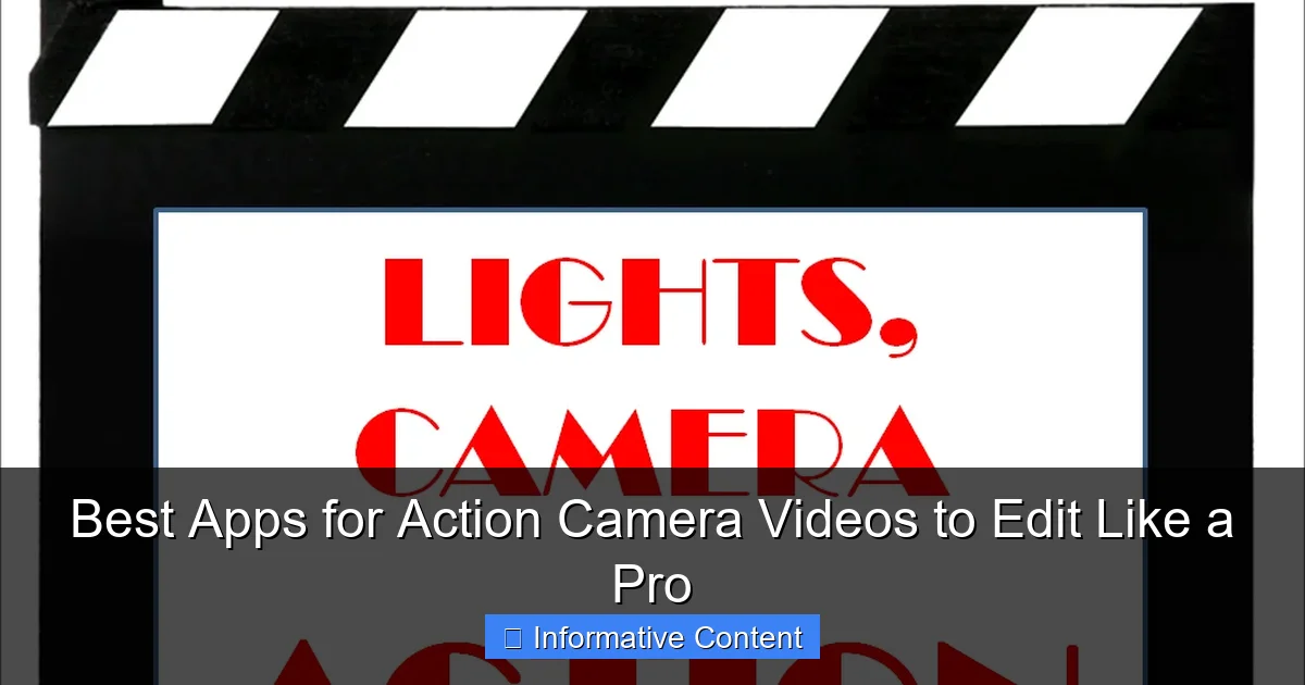 Best Apps for Action Camera Videos to Edit Like a Pro