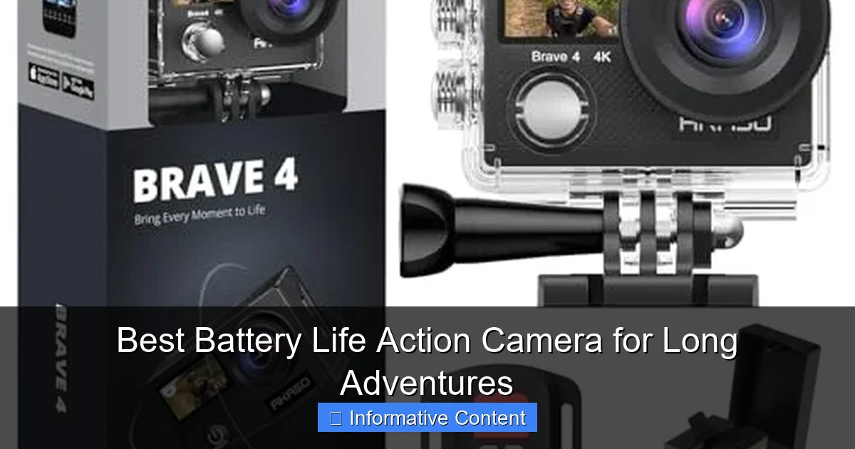 Best Battery Life Action Camera for Long Adventures