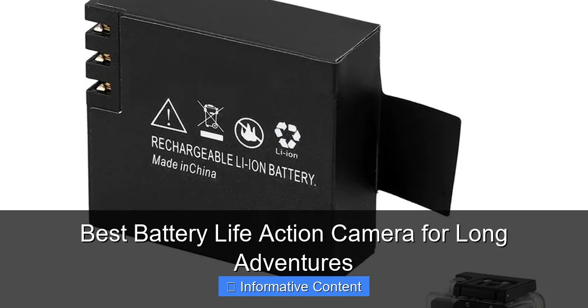 Best Battery Life Action Camera for Long Adventures