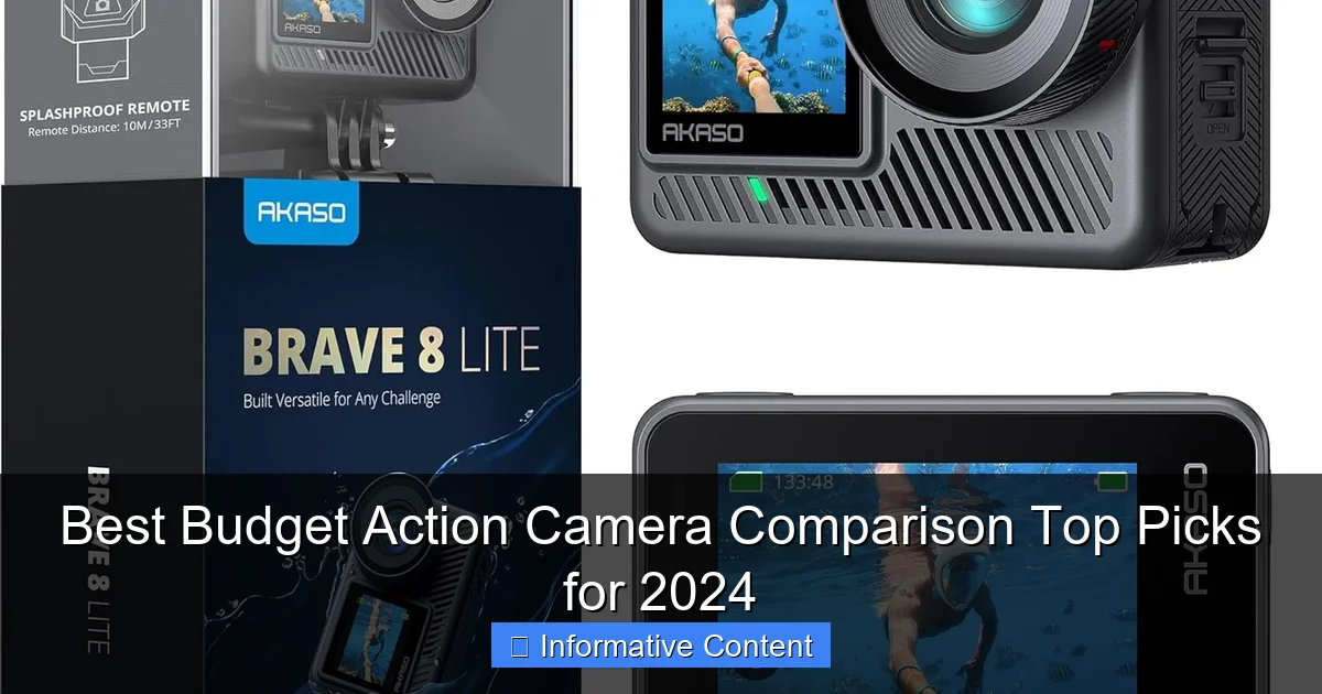 Best Budget Action Camera Comparison Top Picks for 2024
