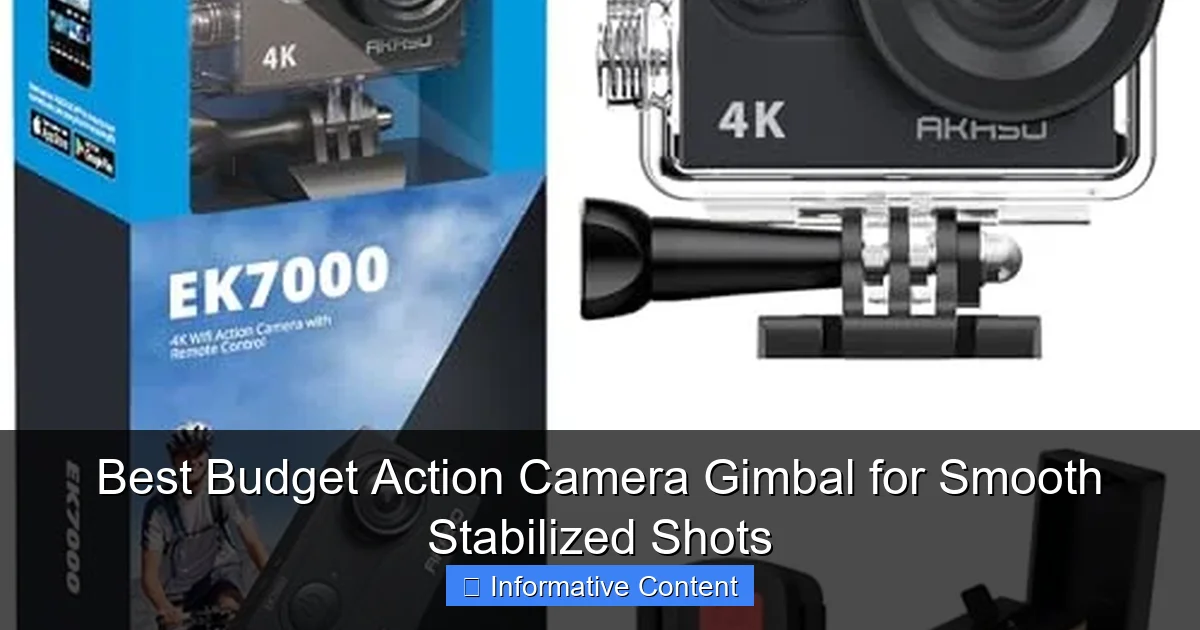 Best Budget Action Camera Gimbal for Smooth Stabilized Shots
