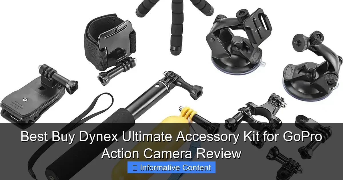 Best Buy Dynex Ultimate Accessory Kit for GoPro Action Camera Review