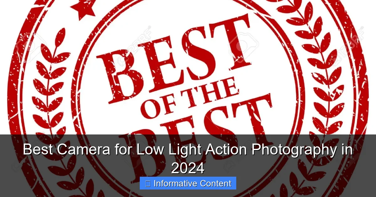 Best Camera for Low Light Action Photography in 2024
