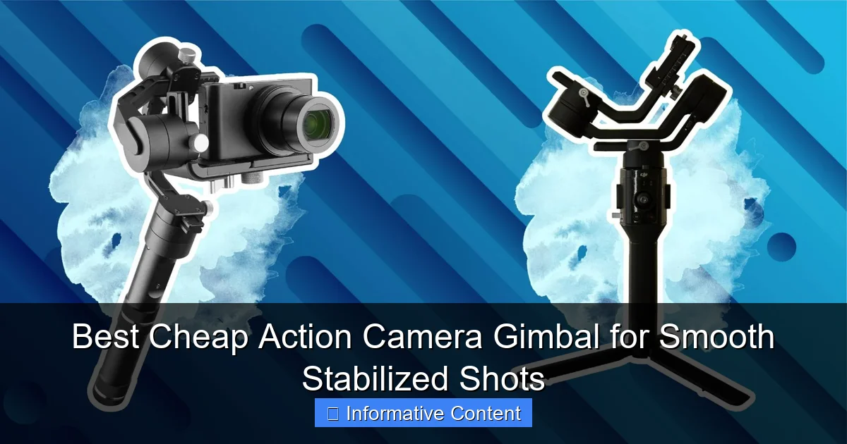 Best Cheap Action Camera Gimbal for Smooth Stabilized Shots
