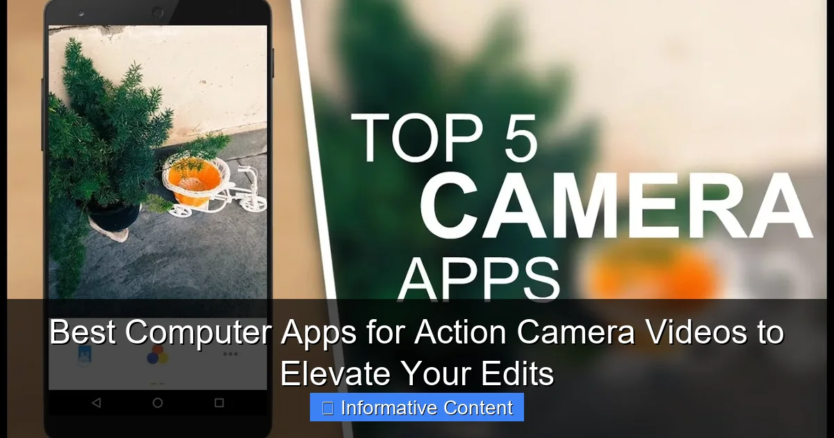 Best Computer Apps for Action Camera Videos to Elevate Your Edits