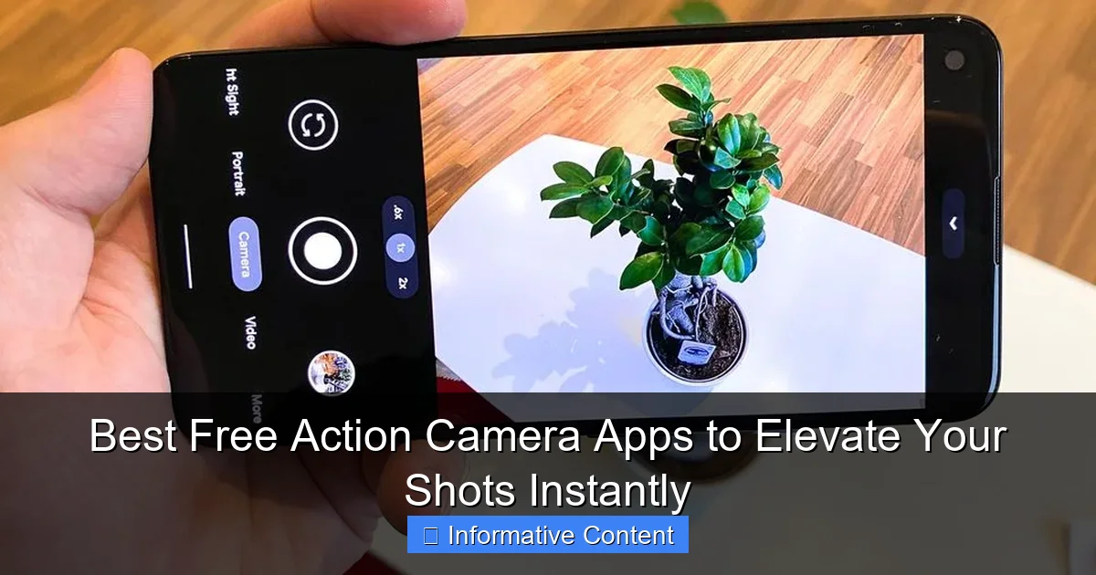 Best Free Action Camera Apps to Elevate Your Shots Instantly