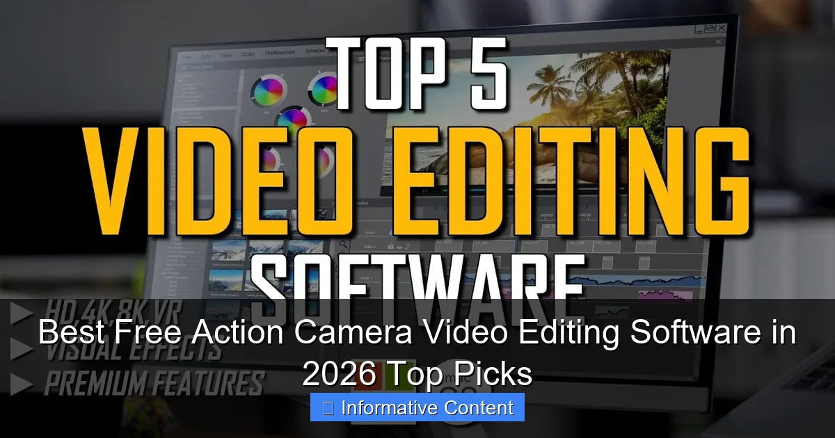 Best Free Action Camera Video Editing Software in 2026 Top Picks