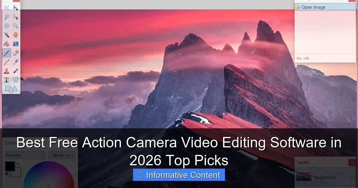 Best Free Action Camera Video Editing Software in 2026 Top Picks