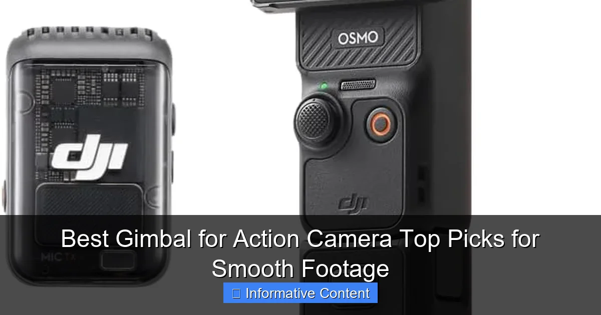 Best Gimbal for Action Camera Top Picks for Smooth Footage