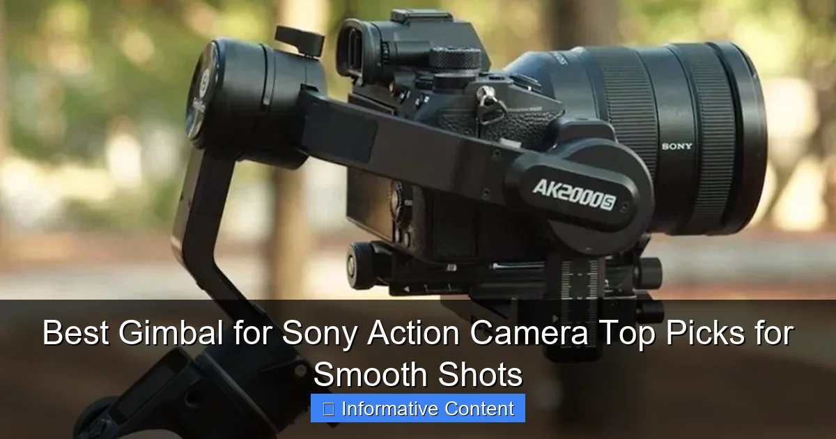 Best Gimbal for Sony Action Camera Top Picks for Smooth Shots