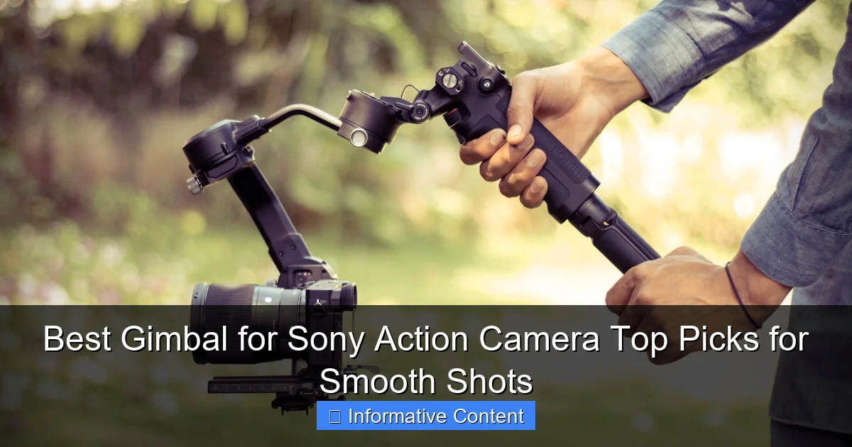 Best Gimbal for Sony Action Camera Top Picks for Smooth Shots