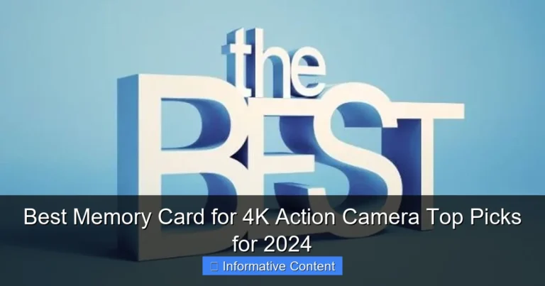 Best Memory Card for 4K Action Camera Top Picks for 2024