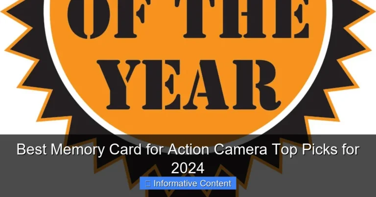 Best Memory Card for Action Camera Top Picks for 2024
