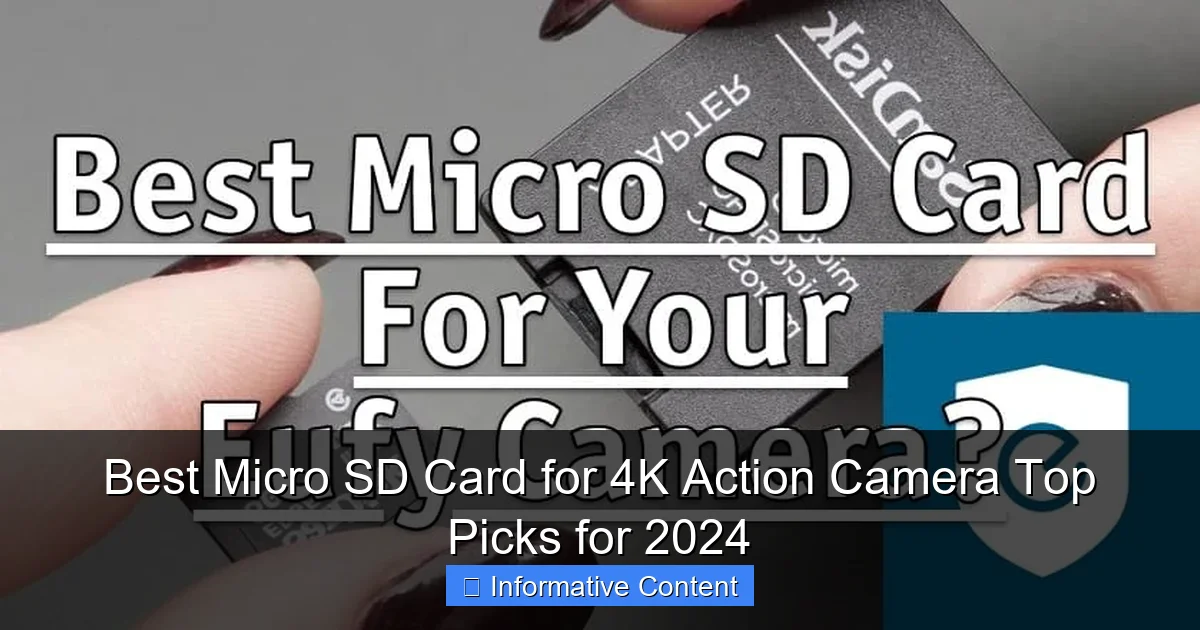 Best Micro SD Card for 4K Action Camera Top Picks for 2024