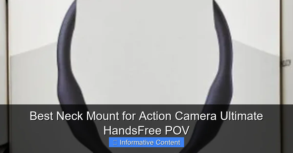 Best Neck Mount for Action Camera Ultimate HandsFree POV